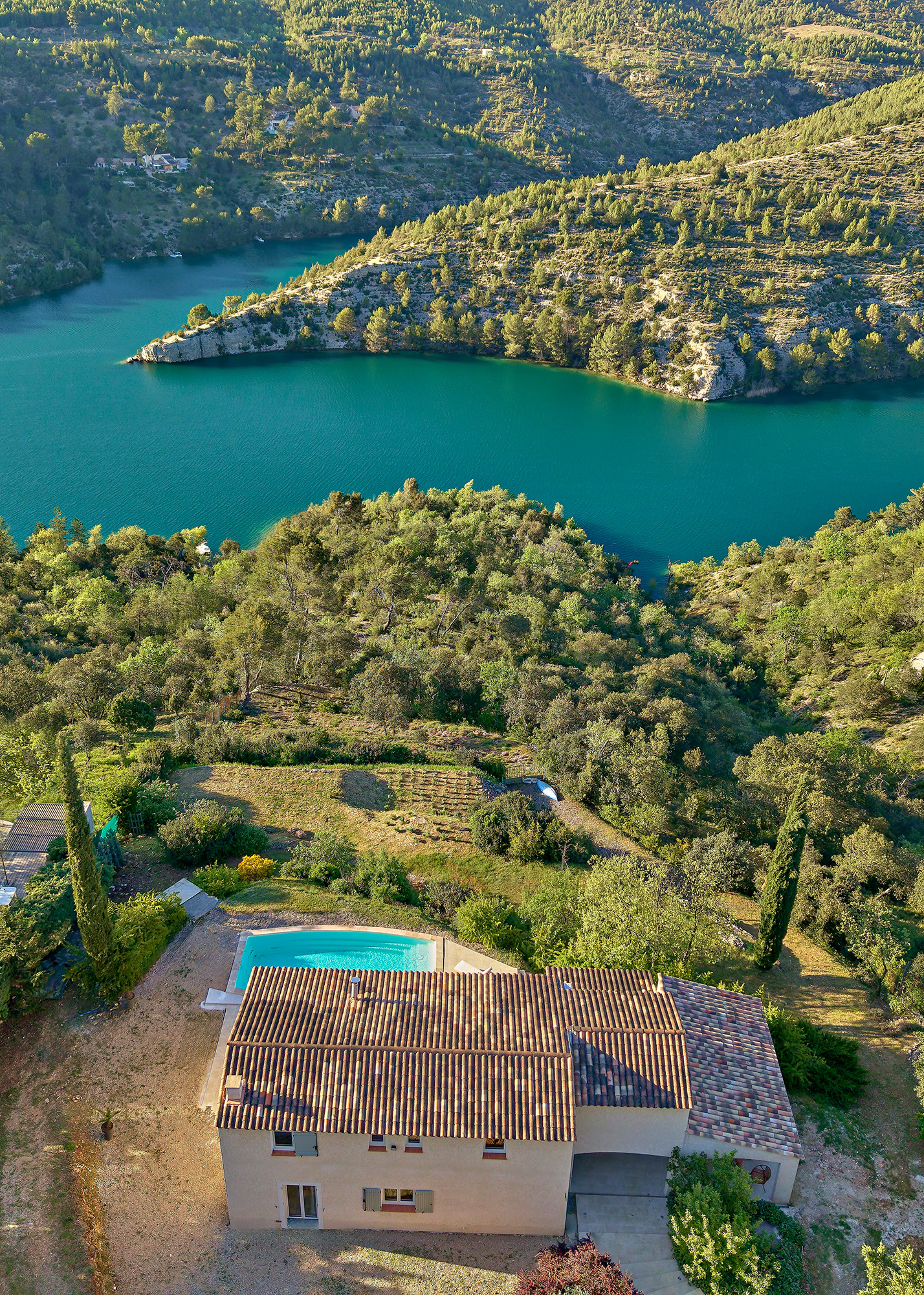 Dronebeeld van Le Nid du Loriot